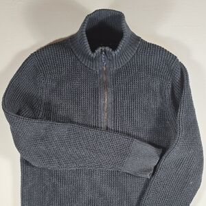 Patagonia Navy Cotton Zip And Pullover Sweater Mens Large  Classic Comfortable